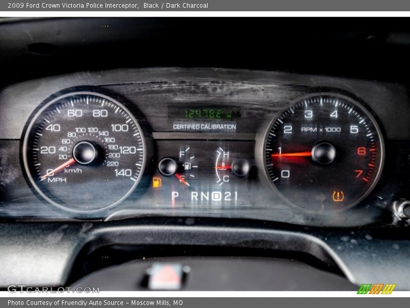 Black / Dark Charcoal 2009 Ford Crown Victoria Police Interceptor
