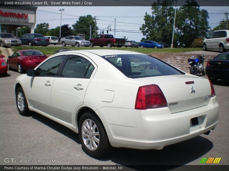 Dover White Pearl / Gray 2008 Mitsubishi Galant ES