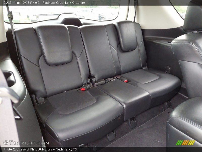 Rear Seat of 2013 QX 56 4WD