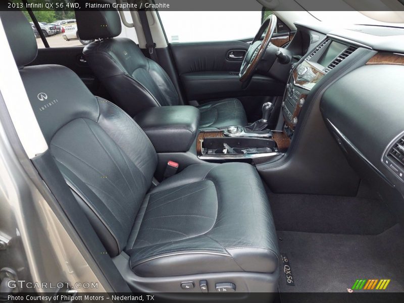 Front Seat of 2013 QX 56 4WD