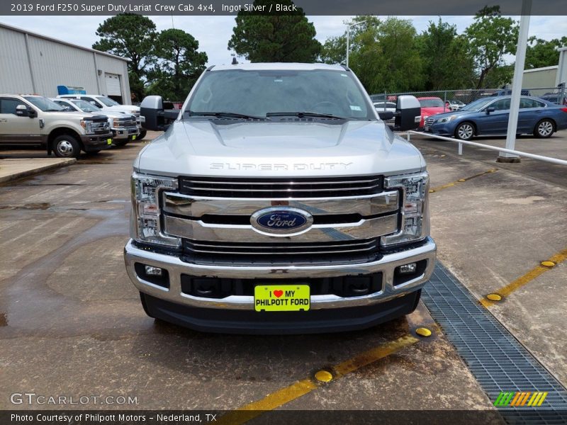 Ingot Silver / Black 2019 Ford F250 Super Duty Lariat Crew Cab 4x4