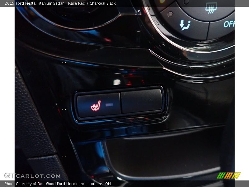Race Red / Charcoal Black 2015 Ford Fiesta Titanium Sedan