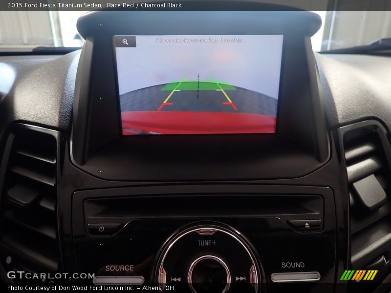 Race Red / Charcoal Black 2015 Ford Fiesta Titanium Sedan