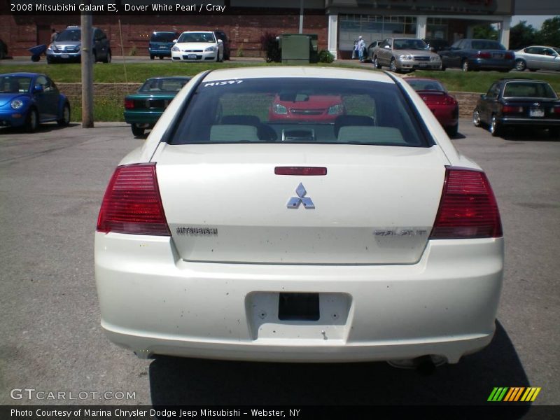 Dover White Pearl / Gray 2008 Mitsubishi Galant ES