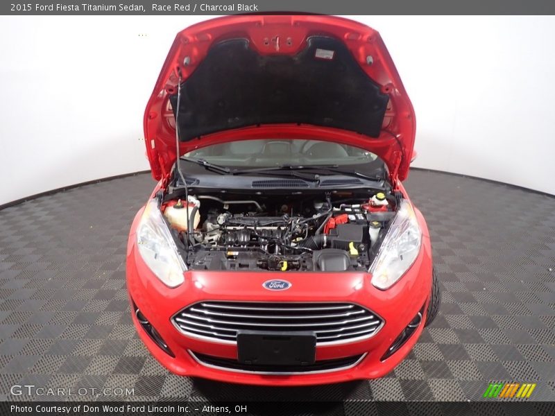 Race Red / Charcoal Black 2015 Ford Fiesta Titanium Sedan