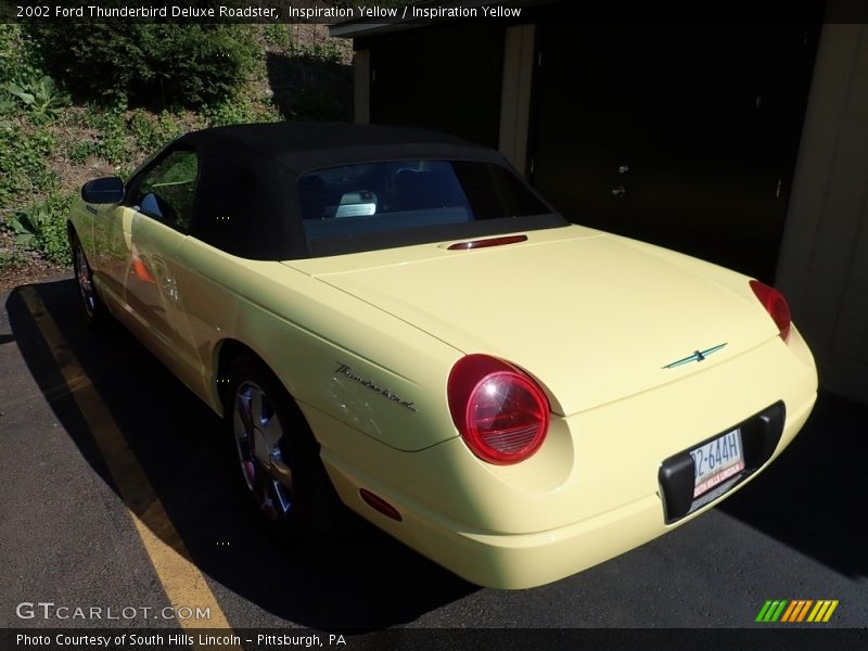 Inspiration Yellow / Inspiration Yellow 2002 Ford Thunderbird Deluxe Roadster