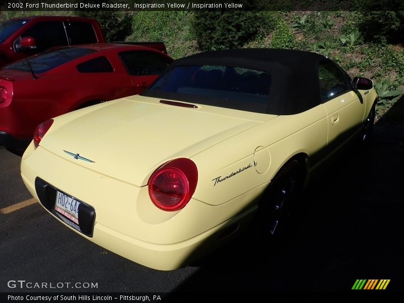 Inspiration Yellow / Inspiration Yellow 2002 Ford Thunderbird Deluxe Roadster