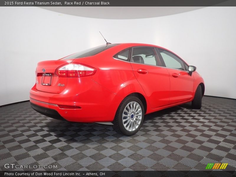 Race Red / Charcoal Black 2015 Ford Fiesta Titanium Sedan