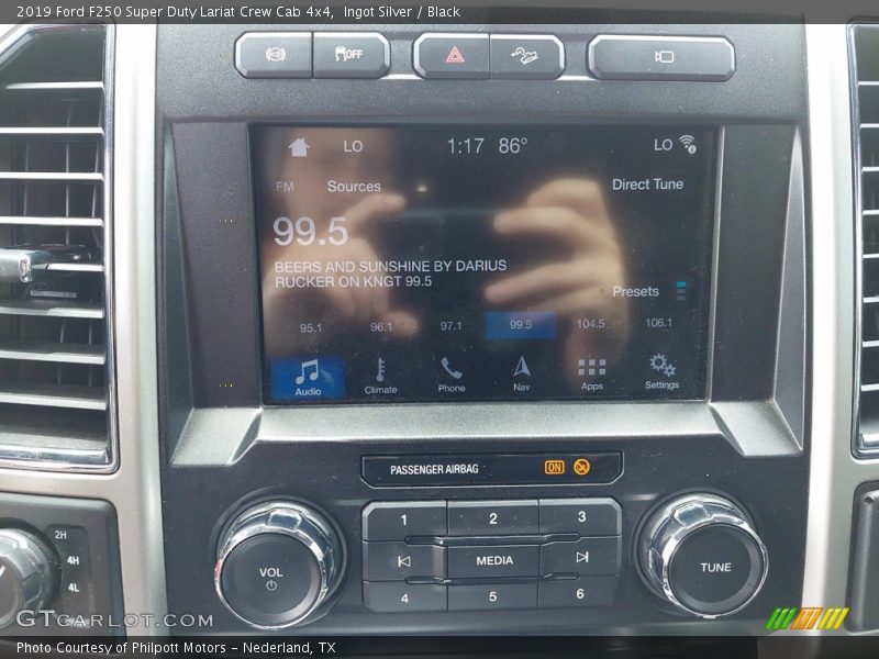 Ingot Silver / Black 2019 Ford F250 Super Duty Lariat Crew Cab 4x4