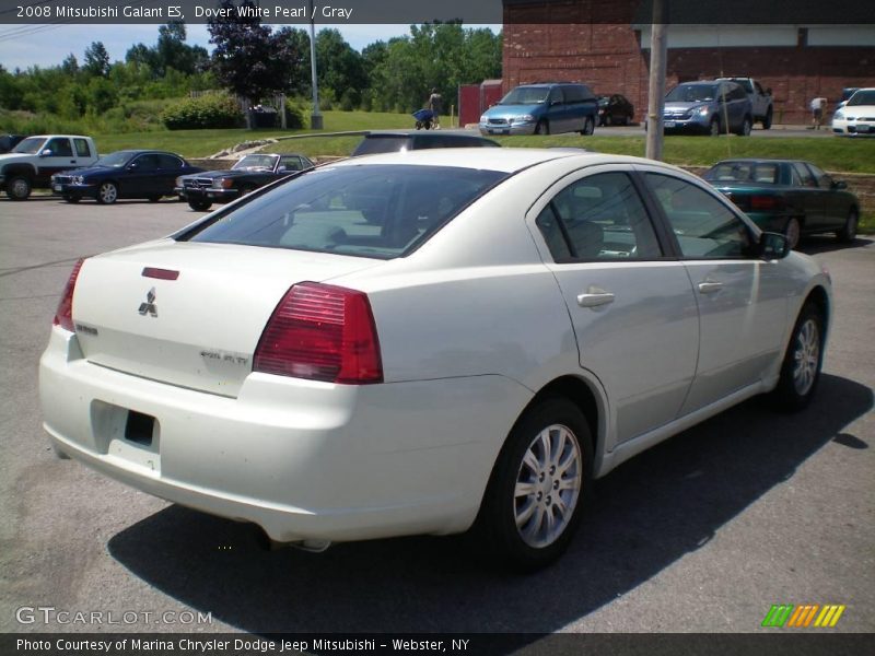 Dover White Pearl / Gray 2008 Mitsubishi Galant ES