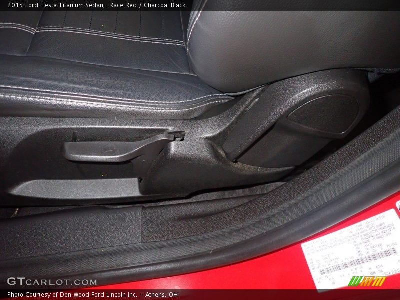 Race Red / Charcoal Black 2015 Ford Fiesta Titanium Sedan