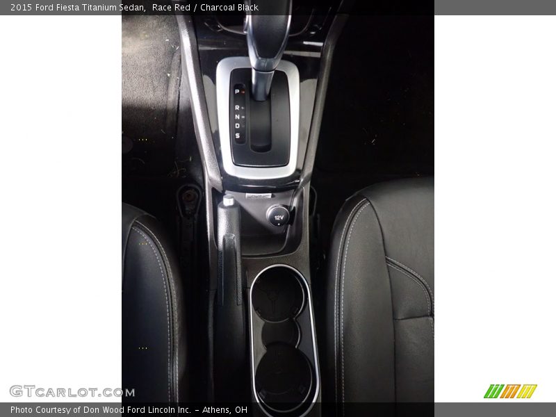 Race Red / Charcoal Black 2015 Ford Fiesta Titanium Sedan