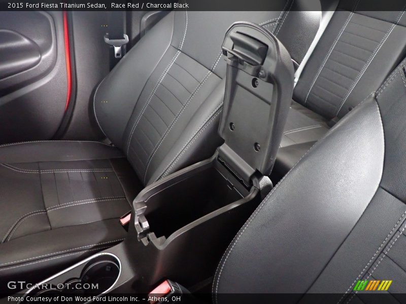 Race Red / Charcoal Black 2015 Ford Fiesta Titanium Sedan