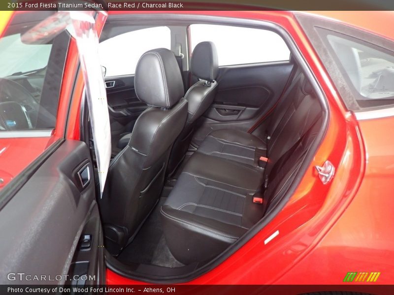 Race Red / Charcoal Black 2015 Ford Fiesta Titanium Sedan