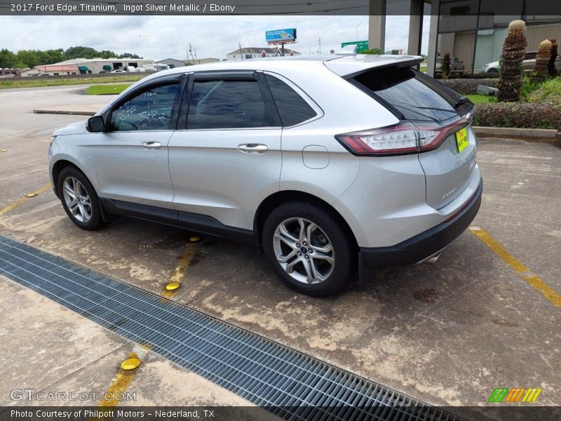 Ingot Silver Metallic / Ebony 2017 Ford Edge Titanium