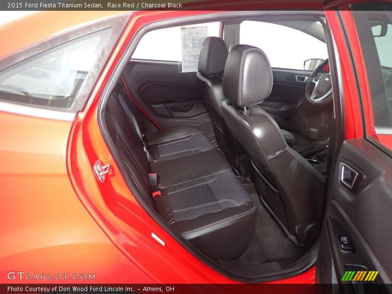 Race Red / Charcoal Black 2015 Ford Fiesta Titanium Sedan