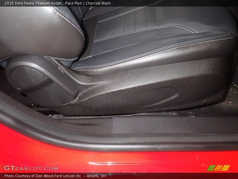 Race Red / Charcoal Black 2015 Ford Fiesta Titanium Sedan