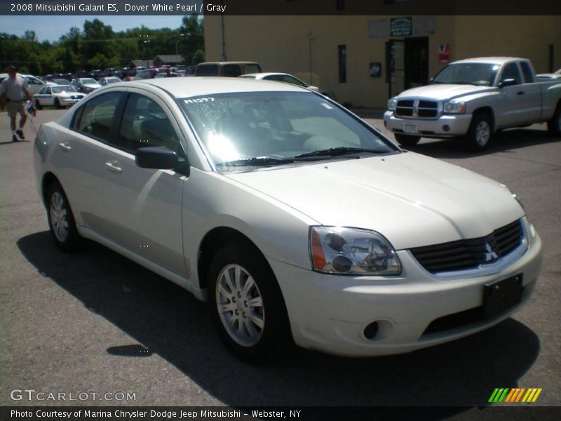 Dover White Pearl / Gray 2008 Mitsubishi Galant ES