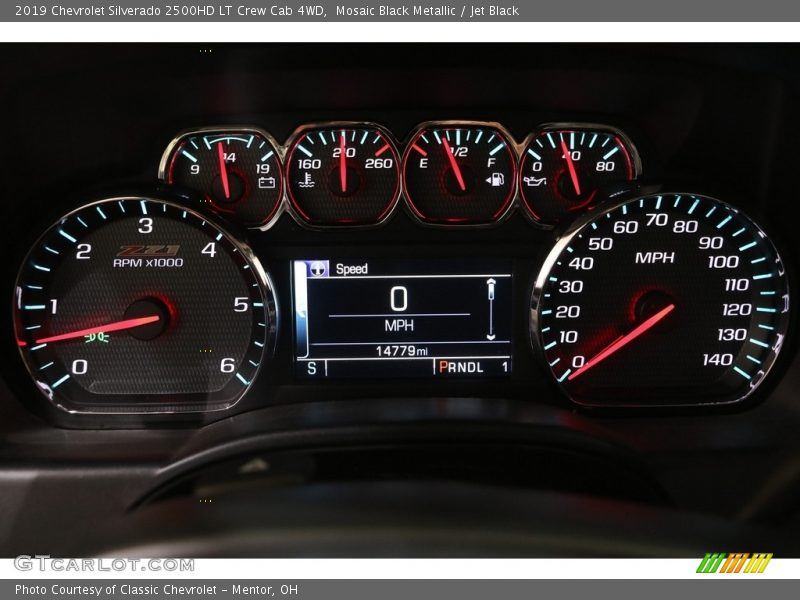 Mosaic Black Metallic / Jet Black 2019 Chevrolet Silverado 2500HD LT Crew Cab 4WD