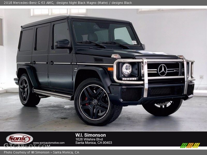 designo Night Black Magno (Matte) / designo Black 2018 Mercedes-Benz G 63 AMG