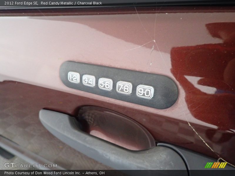 Red Candy Metallic / Charcoal Black 2012 Ford Edge SE