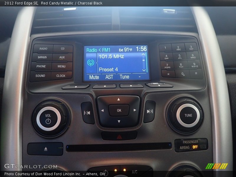 Red Candy Metallic / Charcoal Black 2012 Ford Edge SE