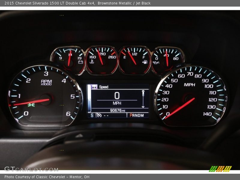 Brownstone Metallic / Jet Black 2015 Chevrolet Silverado 1500 LT Double Cab 4x4