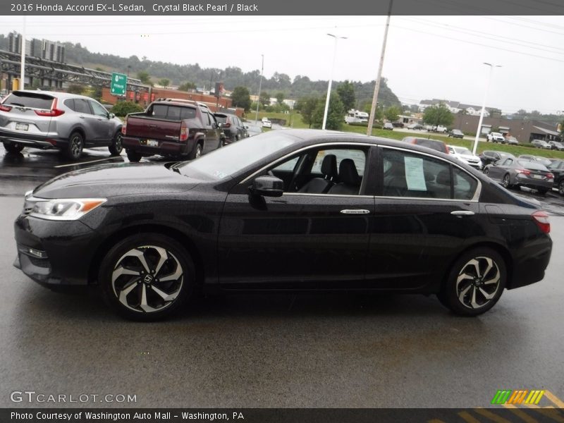 Crystal Black Pearl / Black 2016 Honda Accord EX-L Sedan