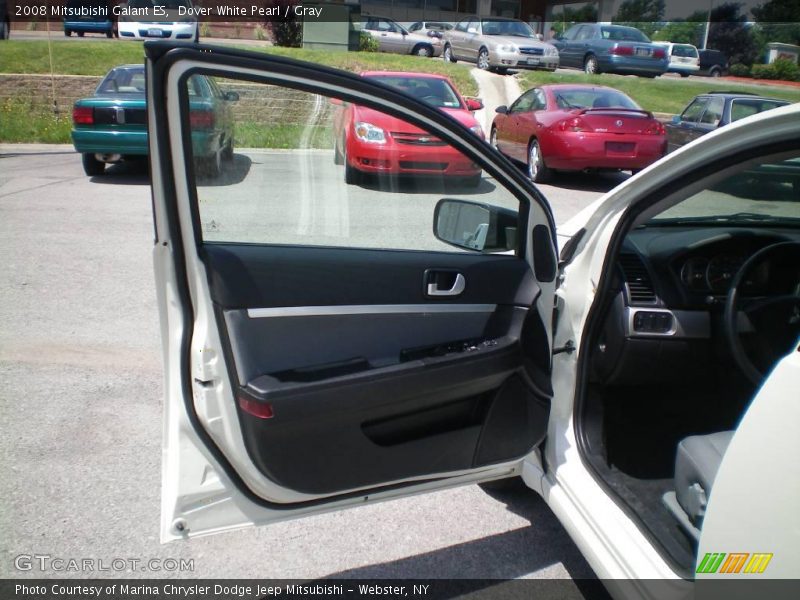 Dover White Pearl / Gray 2008 Mitsubishi Galant ES