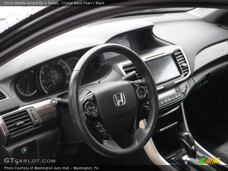 Crystal Black Pearl / Black 2016 Honda Accord EX-L Sedan