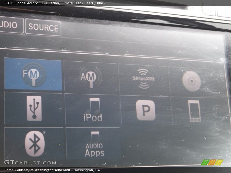 Crystal Black Pearl / Black 2016 Honda Accord EX-L Sedan