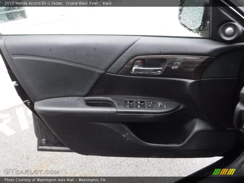 Crystal Black Pearl / Black 2016 Honda Accord EX-L Sedan