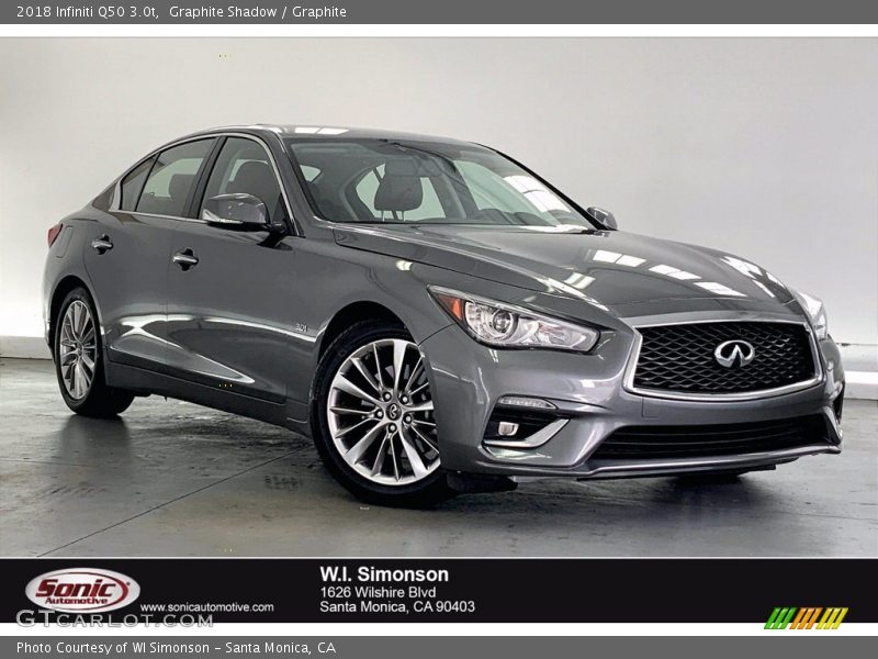 Graphite Shadow / Graphite 2018 Infiniti Q50 3.0t