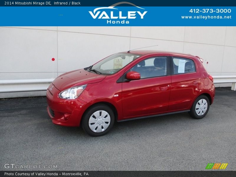 Infrared / Black 2014 Mitsubishi Mirage DE