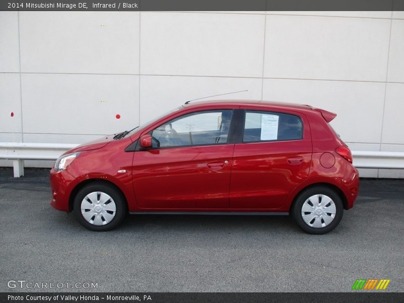 Infrared / Black 2014 Mitsubishi Mirage DE