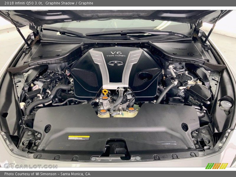  2018 Q50 3.0t Engine - 3.0 Liter Twin-Turbocharged DOHC 24-Valve VVT V6