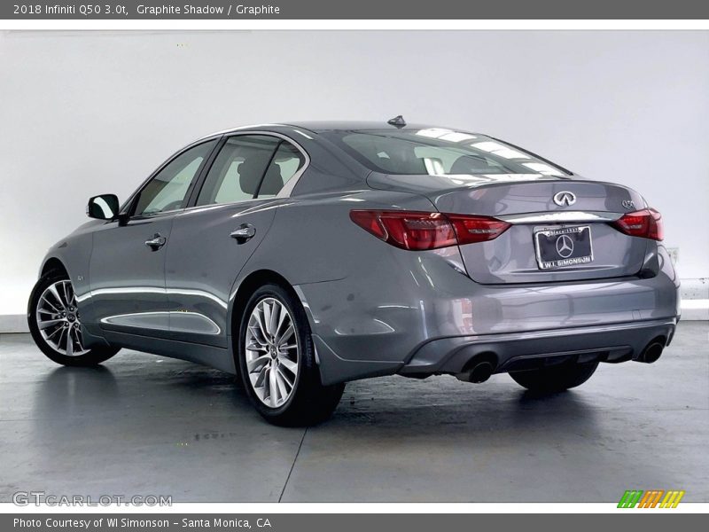 Graphite Shadow / Graphite 2018 Infiniti Q50 3.0t