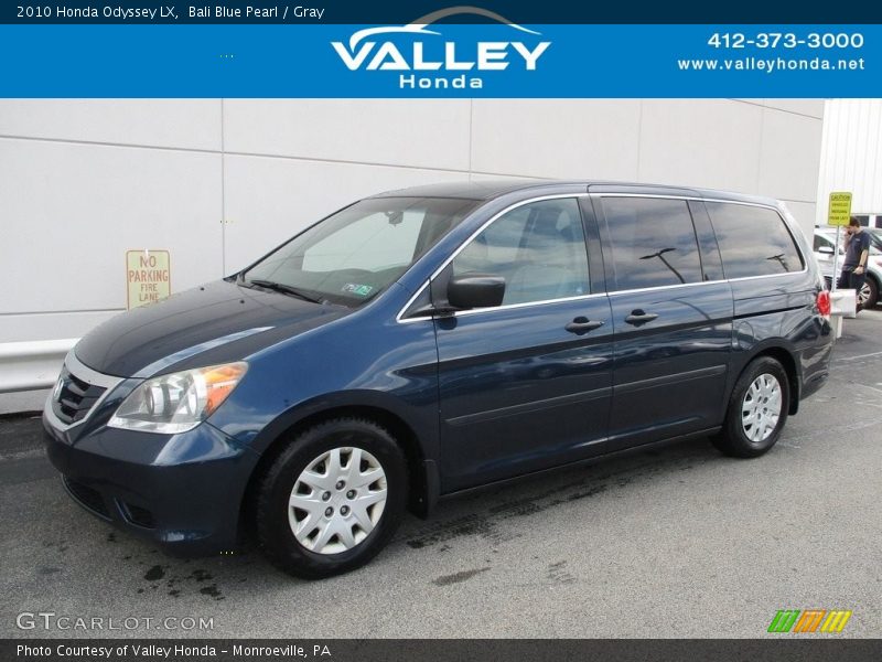 Bali Blue Pearl / Gray 2010 Honda Odyssey LX