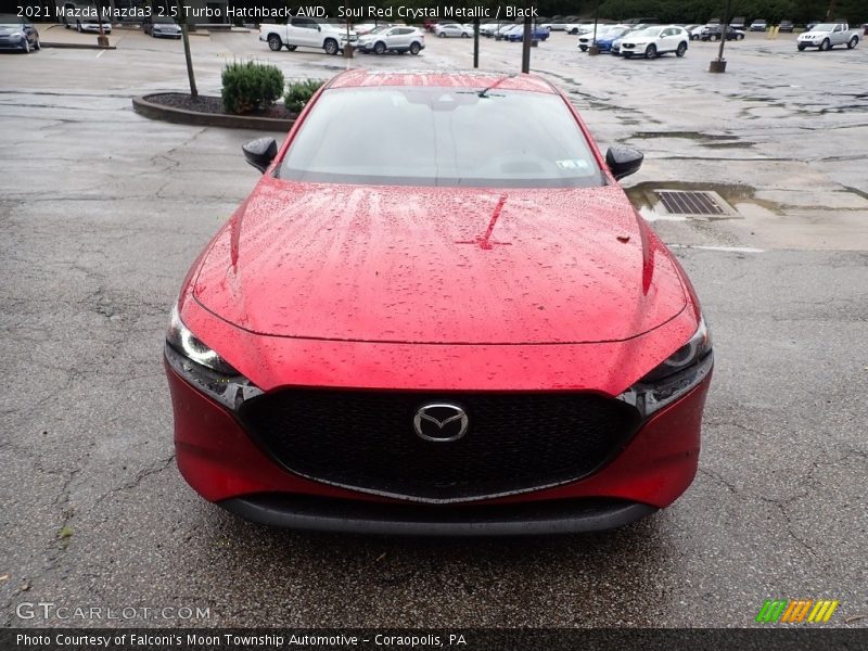 Soul Red Crystal Metallic / Black 2021 Mazda Mazda3 2.5 Turbo Hatchback AWD