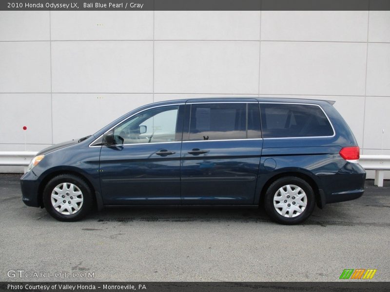 Bali Blue Pearl / Gray 2010 Honda Odyssey LX
