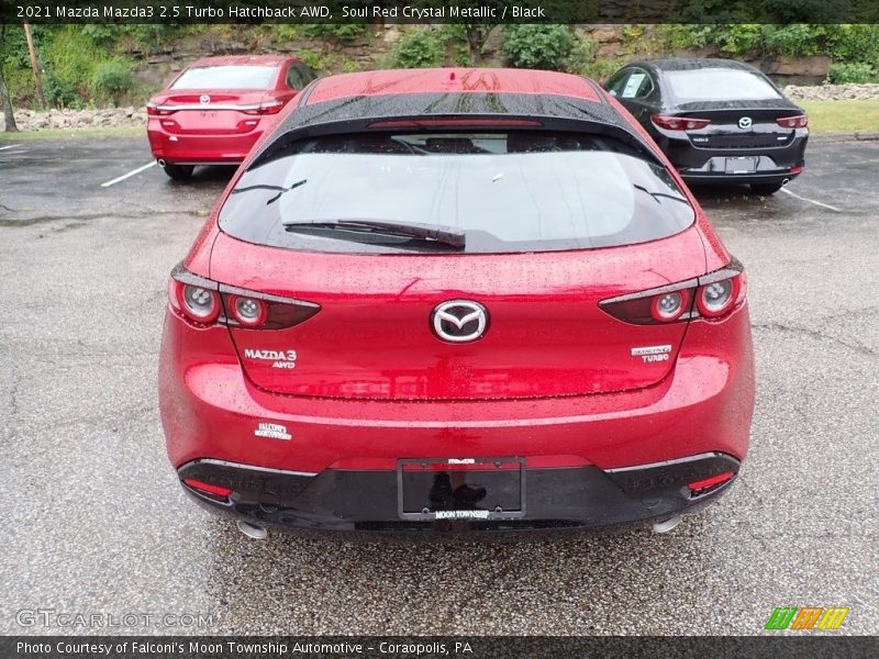 Soul Red Crystal Metallic / Black 2021 Mazda Mazda3 2.5 Turbo Hatchback AWD