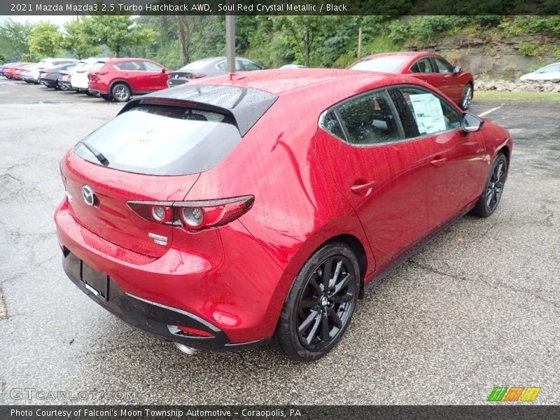 Soul Red Crystal Metallic / Black 2021 Mazda Mazda3 2.5 Turbo Hatchback AWD