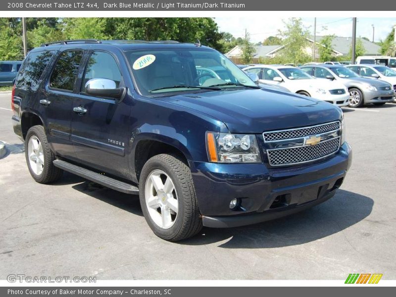 Dark Blue Metallic / Light Titanium/Dark Titanium 2008 Chevrolet Tahoe LTZ 4x4