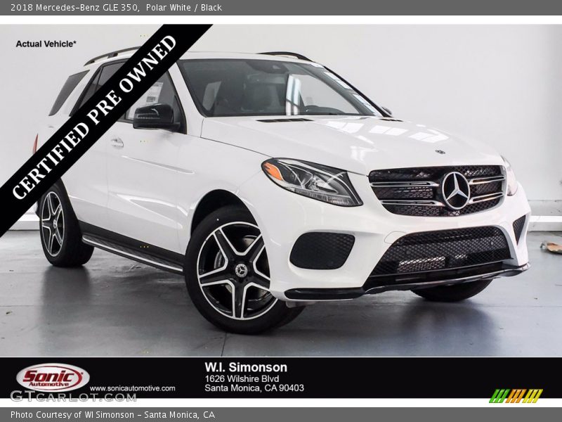 Polar White / Black 2018 Mercedes-Benz GLE 350