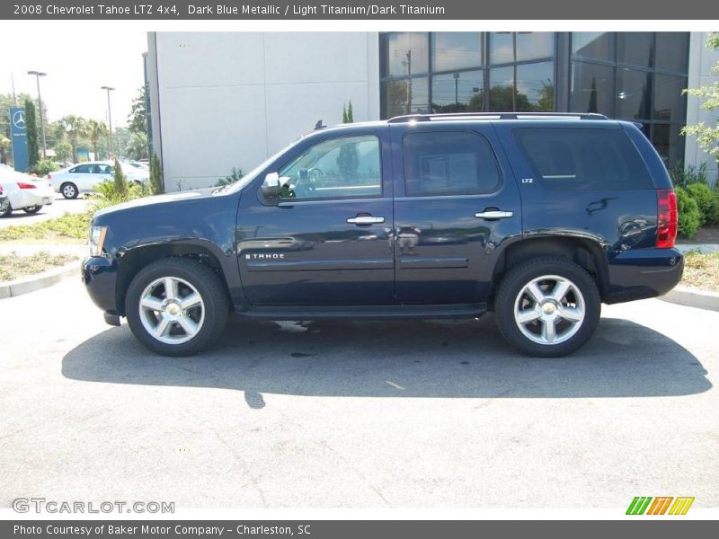Dark Blue Metallic / Light Titanium/Dark Titanium 2008 Chevrolet Tahoe LTZ 4x4