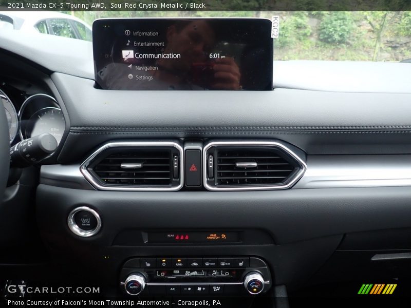 Soul Red Crystal Metallic / Black 2021 Mazda CX-5 Touring AWD