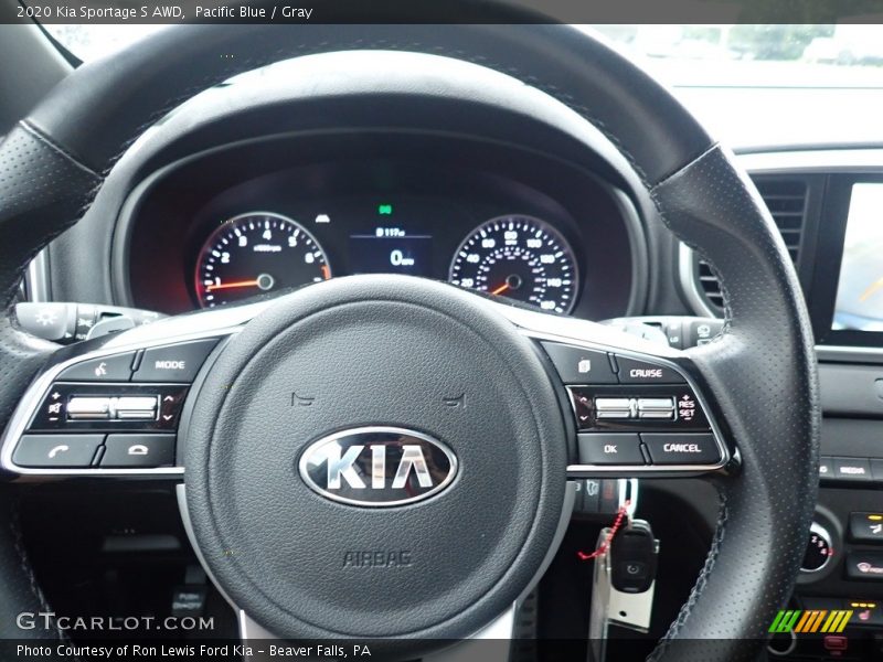 Pacific Blue / Gray 2020 Kia Sportage S AWD