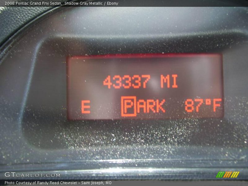 Shadow Gray Metallic / Ebony 2008 Pontiac Grand Prix Sedan