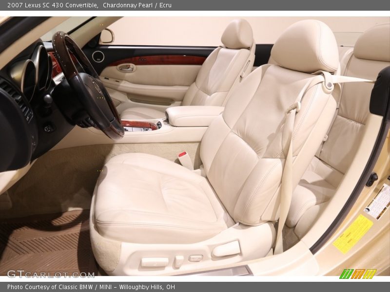 Front Seat of 2007 SC 430 Convertible