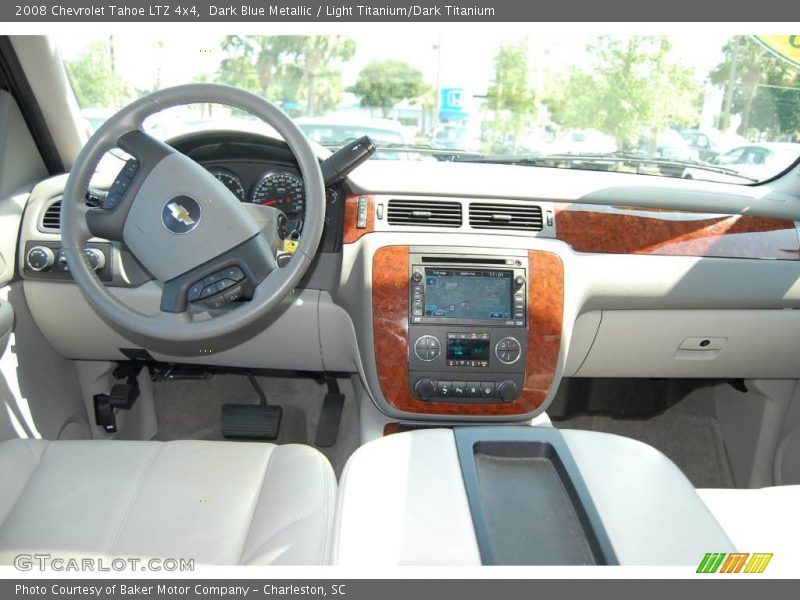 Dark Blue Metallic / Light Titanium/Dark Titanium 2008 Chevrolet Tahoe LTZ 4x4